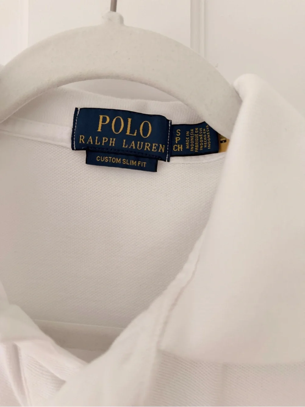 Polo by Ralph Lauren White Polo with Navy Pony Embroidery